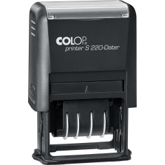Датер автомат. пласт. S220Bank шрифт 4 мм месяц цифр. (аналог 4820B) Colop
