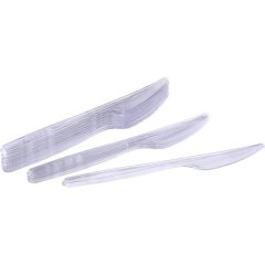 Нож одноразовый 180мм прозрачный, ПС, 2000 шт/кор