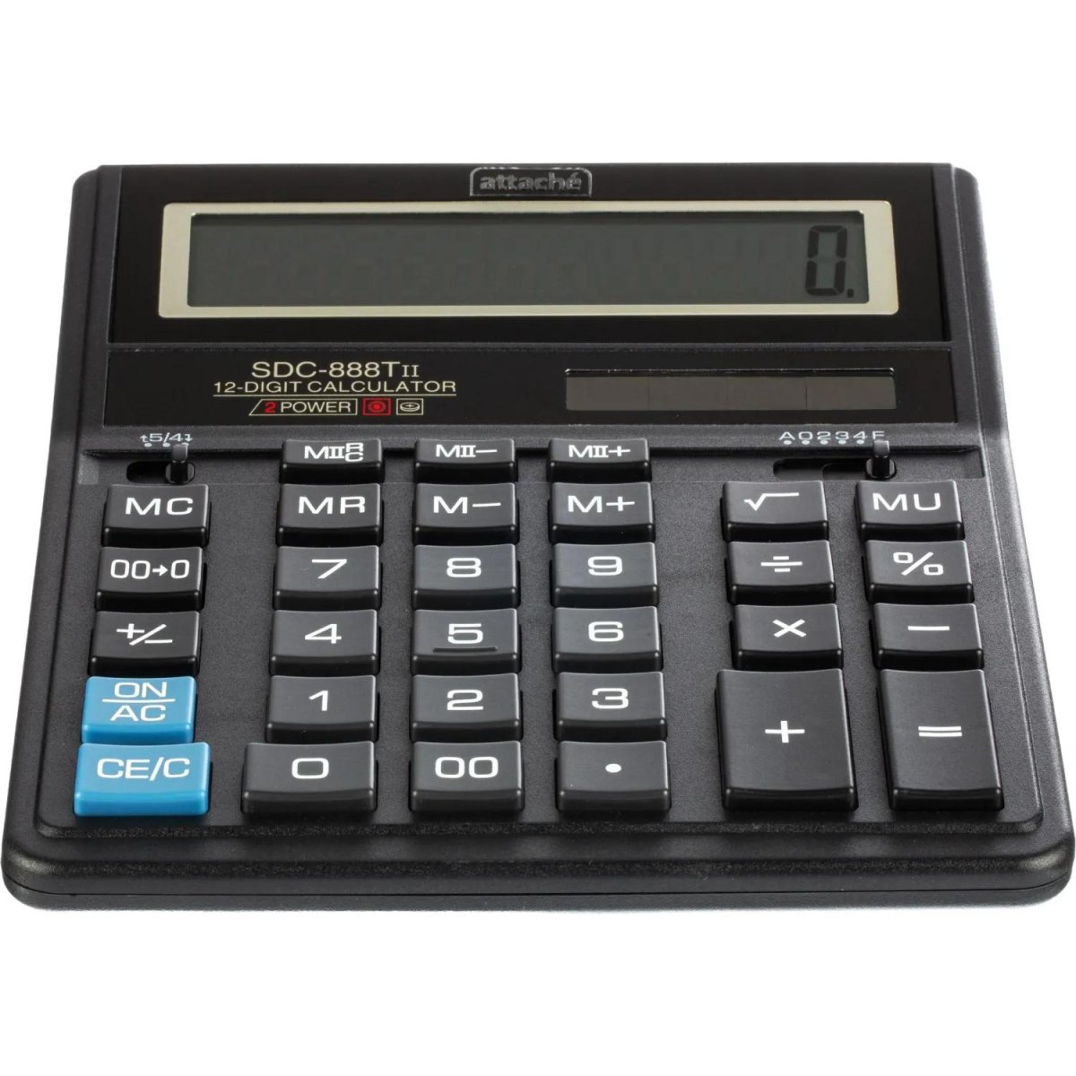 Калькулятор настольный Attache SDC-888TII 12-разрядный черный 201х156х34мм