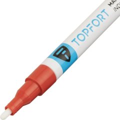 Маркер лаковый TOPFORT Industrial Plus 2 мм красный