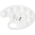 Палитра овальная белая
