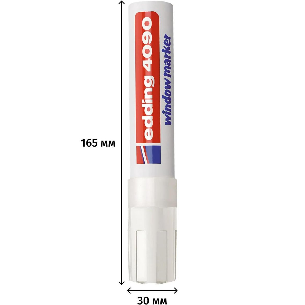 Маркер меловой для окон EDDING E-4090/049 4-15мм (декоративный) белый