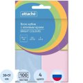 Стикеры ATTACHE Bright colours с клеев. краем 38x51 компле кт 4 цвета 100л