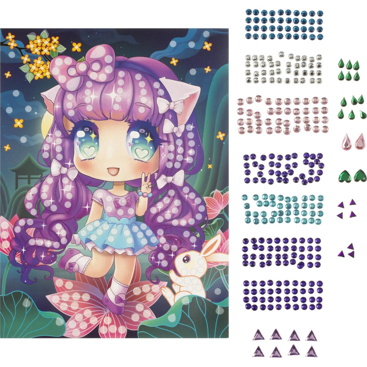 Мозаика кристальна в пакете 17x23 см Аниме, набор МУЛЬТИ АРТ CRYST-114742