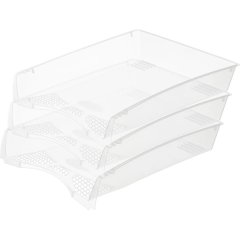 Лоток горизонтальный для бумаг Выбор есть прозрачный матовый