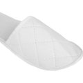Тапочки одноразовые закрытый мыс белые стеганый спанбонд 100 пар