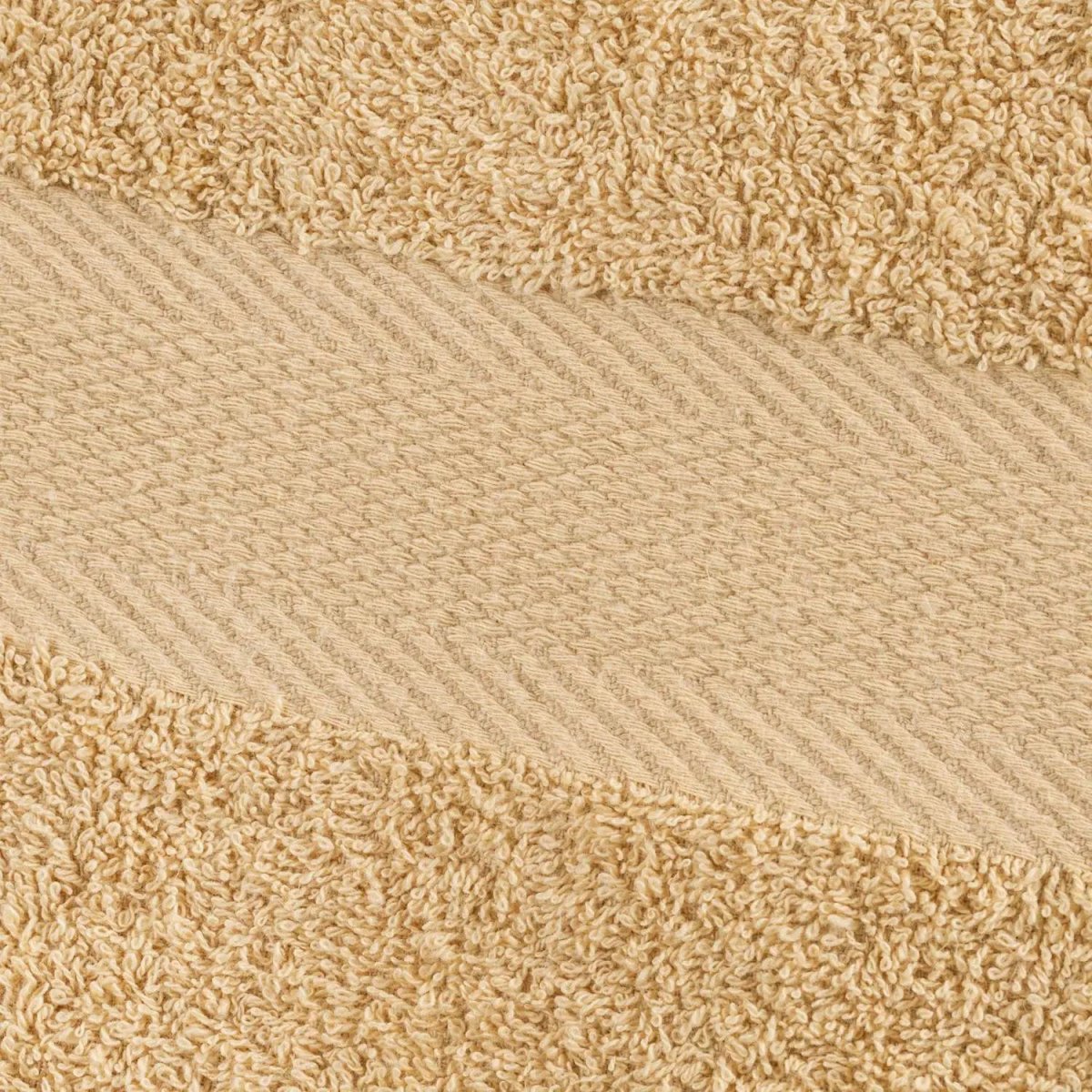 Набор полотенец махровых бордюр 440 г/м2, 70х140 песочный, 5шт