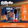 Подарочный набор GILLETTE FUS Бритв 1 смен кас+Пена д/бритья Классич 50мл