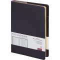Ежедневник полудатированный черный,кожа,A5,1,208 л.,Br.V.PROFY 3-073/02