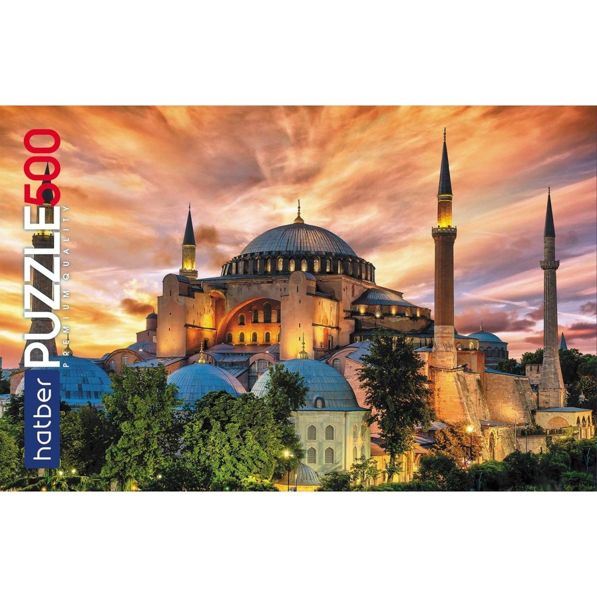 Пазл 500 элементов Premium А2ф 480х330мм-Большая мечеть Айя-София-,78283