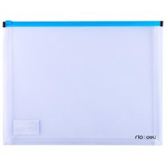 Папка-конверт на молнии zip   A4 РР  0,18 мм в ассортименте E38975