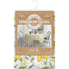 Скатерть Самойловский Текстиль 144/144 Лимонная эстетика 926787