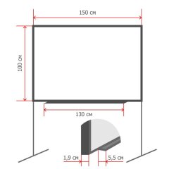 Доска меловая магнитная-зелен/маркерн-белая Attache Twist 100х150вращ.мобил