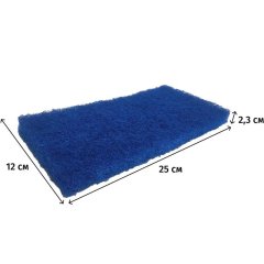 Пад ручной абразивный NoBrush L-liner сред жесткости син 25х12х2.3см 5шт/уп