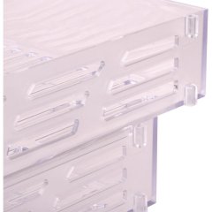 Лоток горизонтальный для бумаг Attache 3шт/наб на металл стерж прозрачный