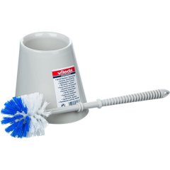 Ершик для унитаза с подставкой серый Vileda 100837