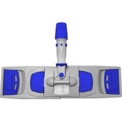 Держатель МОПа универс/зажимы, пластик LuscanProf  40х11см, серый/синий