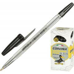 Ручка шариковая неавтомат. CORVINA 51 Classic черный 1,0мм И талия