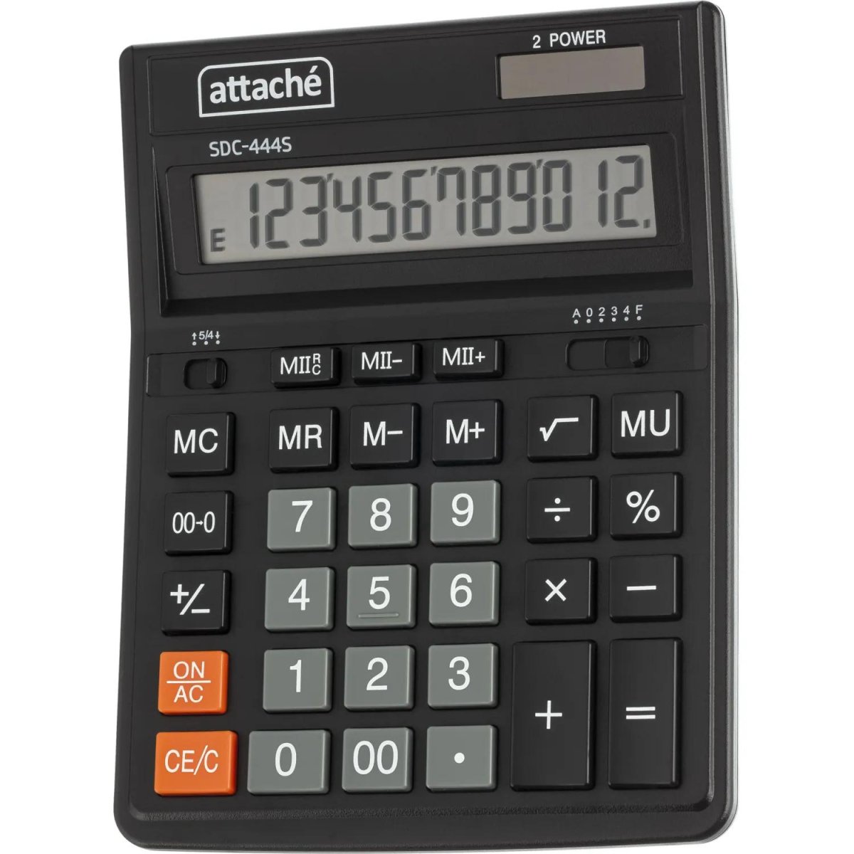 Калькулятор настольный Attache  SDC-444S 12-разрядный черный 206х158х33мм