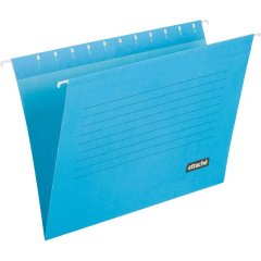 Папка подвесная  Attache, А4, картон, синий, до 200л., 5шт/уп