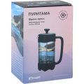 Френч-пресс 600мл Пуритама боросил.стекло, пластик ручка (B094)