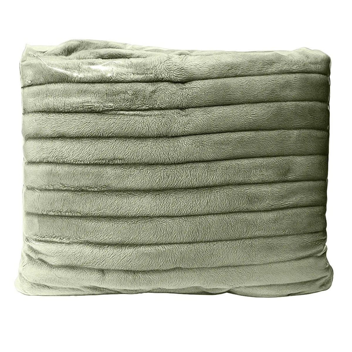 Покрывало 200х220 BRAVO Family велсофт Волна г/к №93 серо-олив в пакете