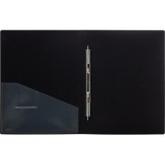 Скоросшиватель пластиковый с внутренним карманом Attache А4 чер 200л,0,7 мм