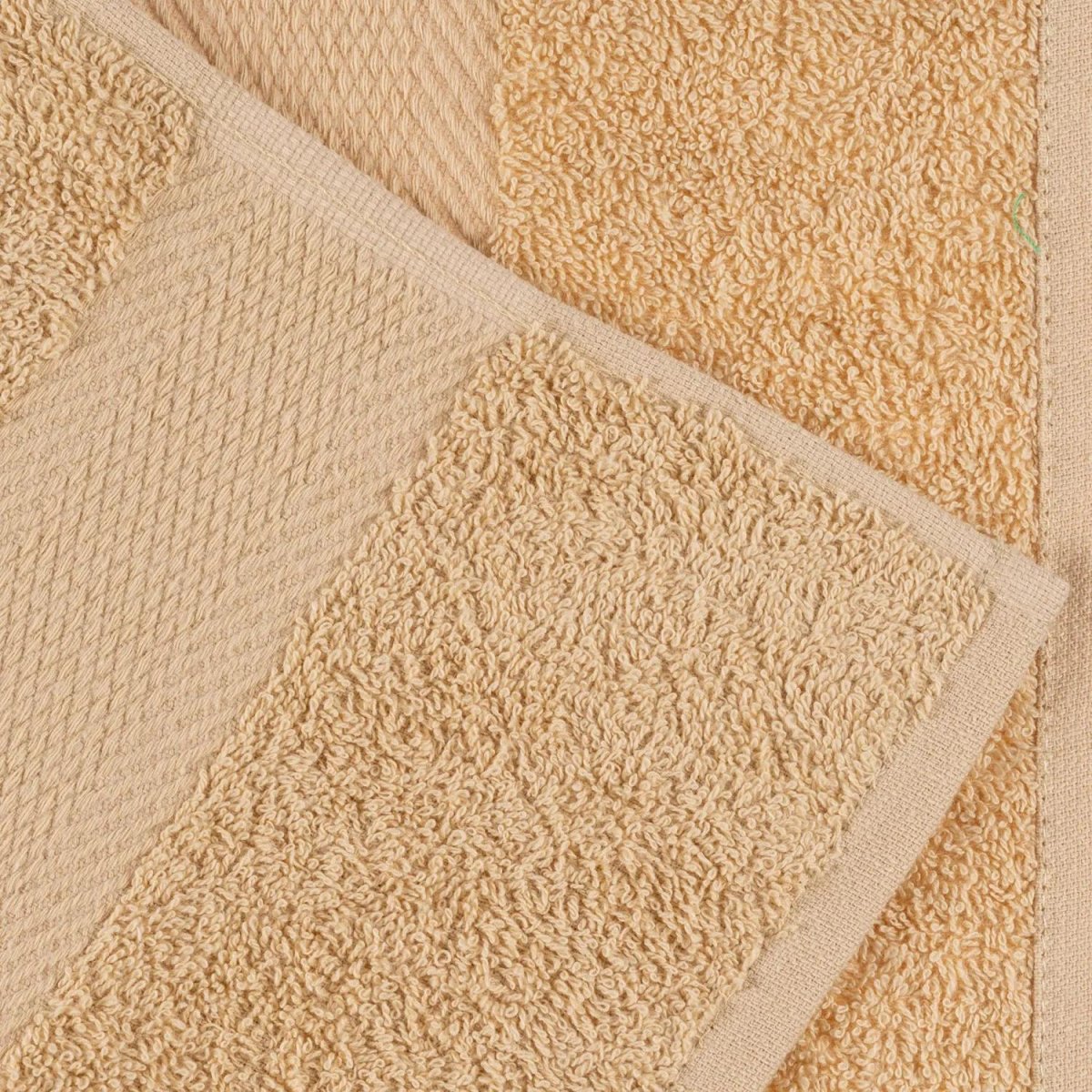 Набор полотенец махровых бордюр 440 г/м2, 70х140 песочный, 5шт