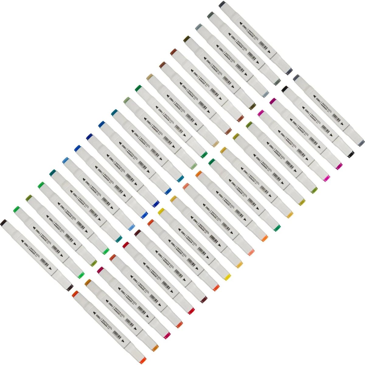 Набор маркеров для скетчинга Deli E70801-36 36цв/наб. двухстор