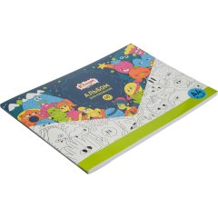 Альбом для рисования Комус Класс Максики 40л А4 склейка обл.карт глянц.лам