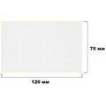 Термотрансферные этикетки ПГЛ 75х120 (3 шт.)+риббон WAX 80x100 в комплекте
