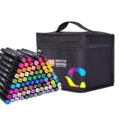 Набор маркеров для скетчинга Deli 80цв. двухстор., E70806-80