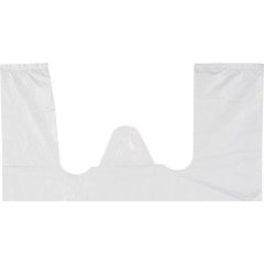 Пакет-майка ПНД 25+12х45 см, 12 мкм, 200 шт/уп, белый