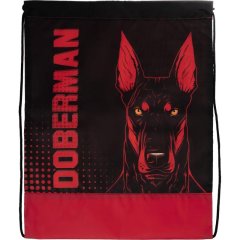 Сумка для сменной обуви цветная, ткань, дизайн СДС-3, DOBERMAN