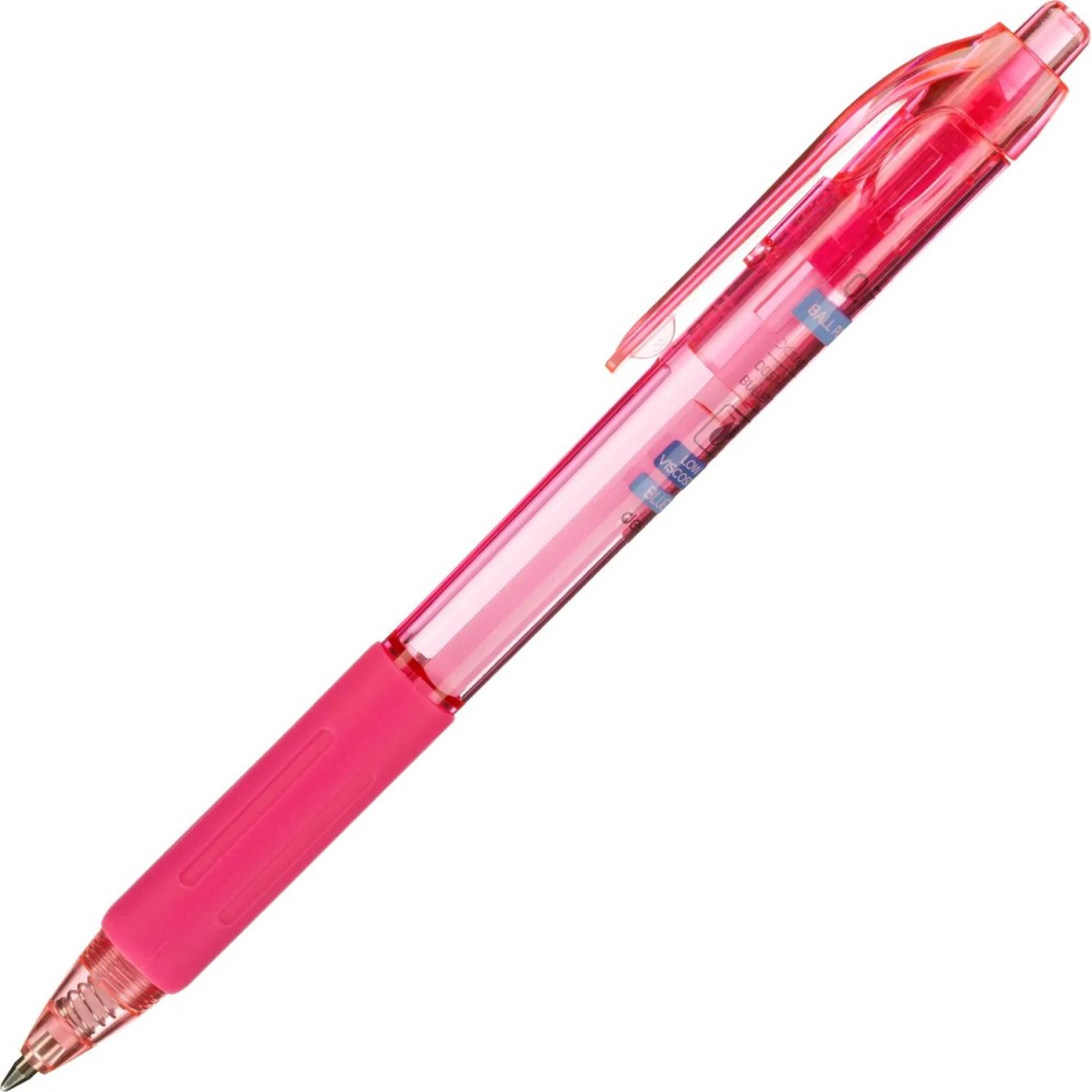 Ручка шариковая автомат. Deli EQ057-BL,син,пулев.нак,0,7мм,рез.грип,4цв.асс