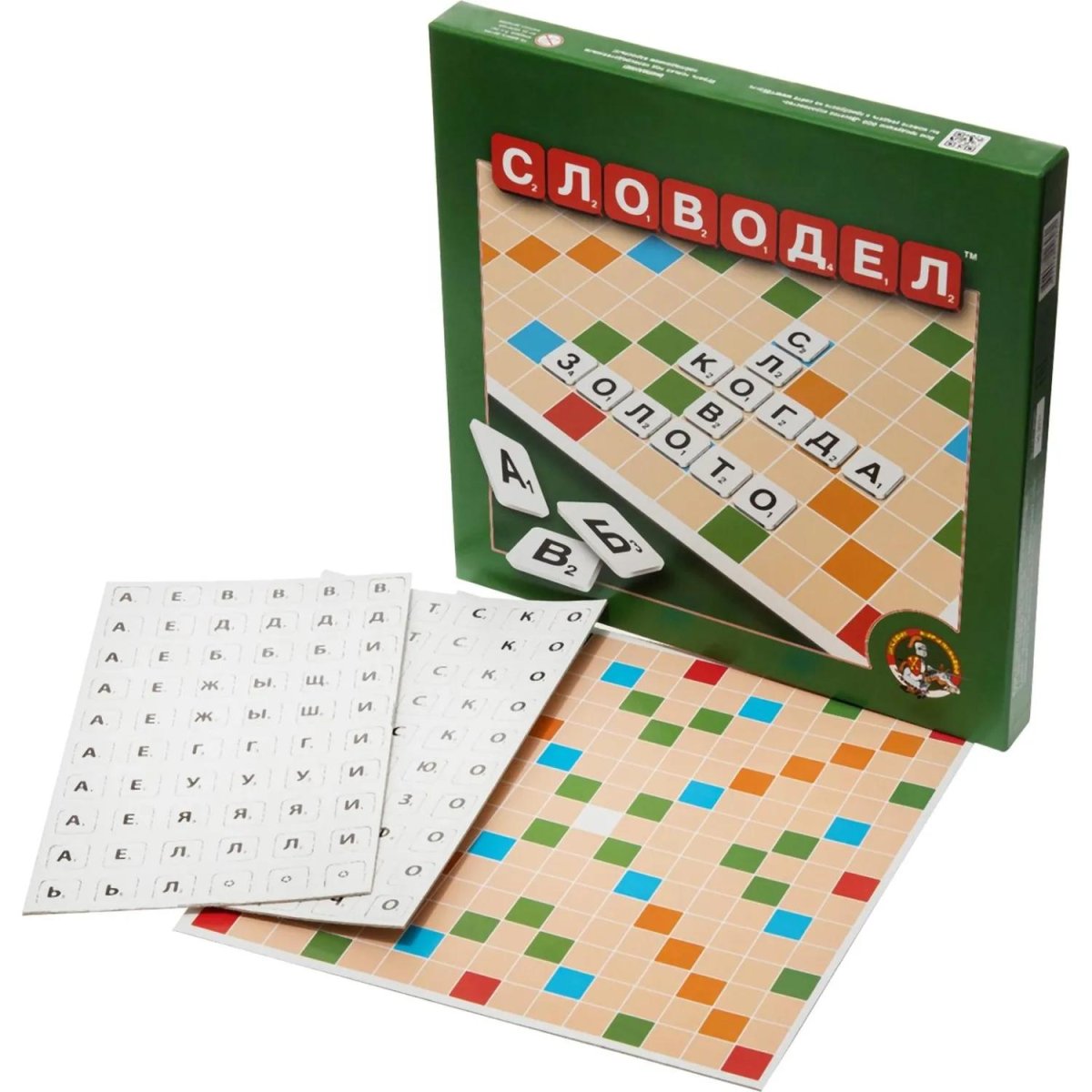 Настольная игра Словодел (картон) зел, 02648