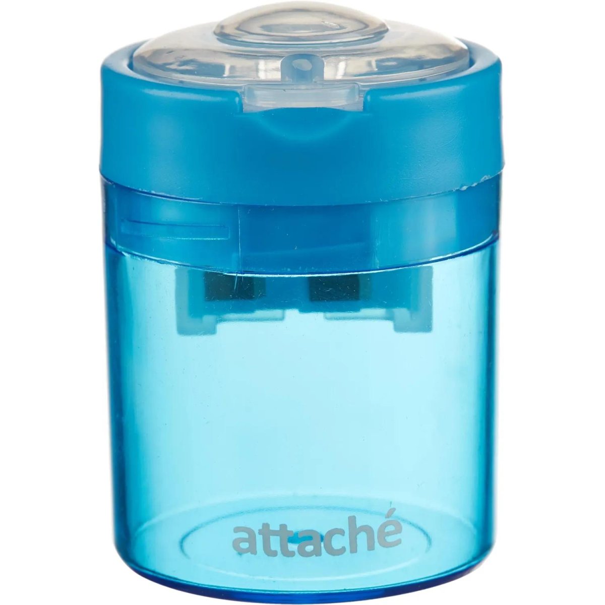 Точилка Attache Economy на 2 отв., c цветным контейнером, ассорти