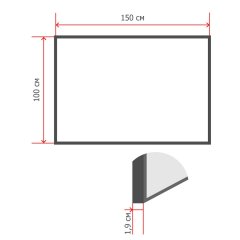 Доска Софтборд текст.100х150 Комус серый агат