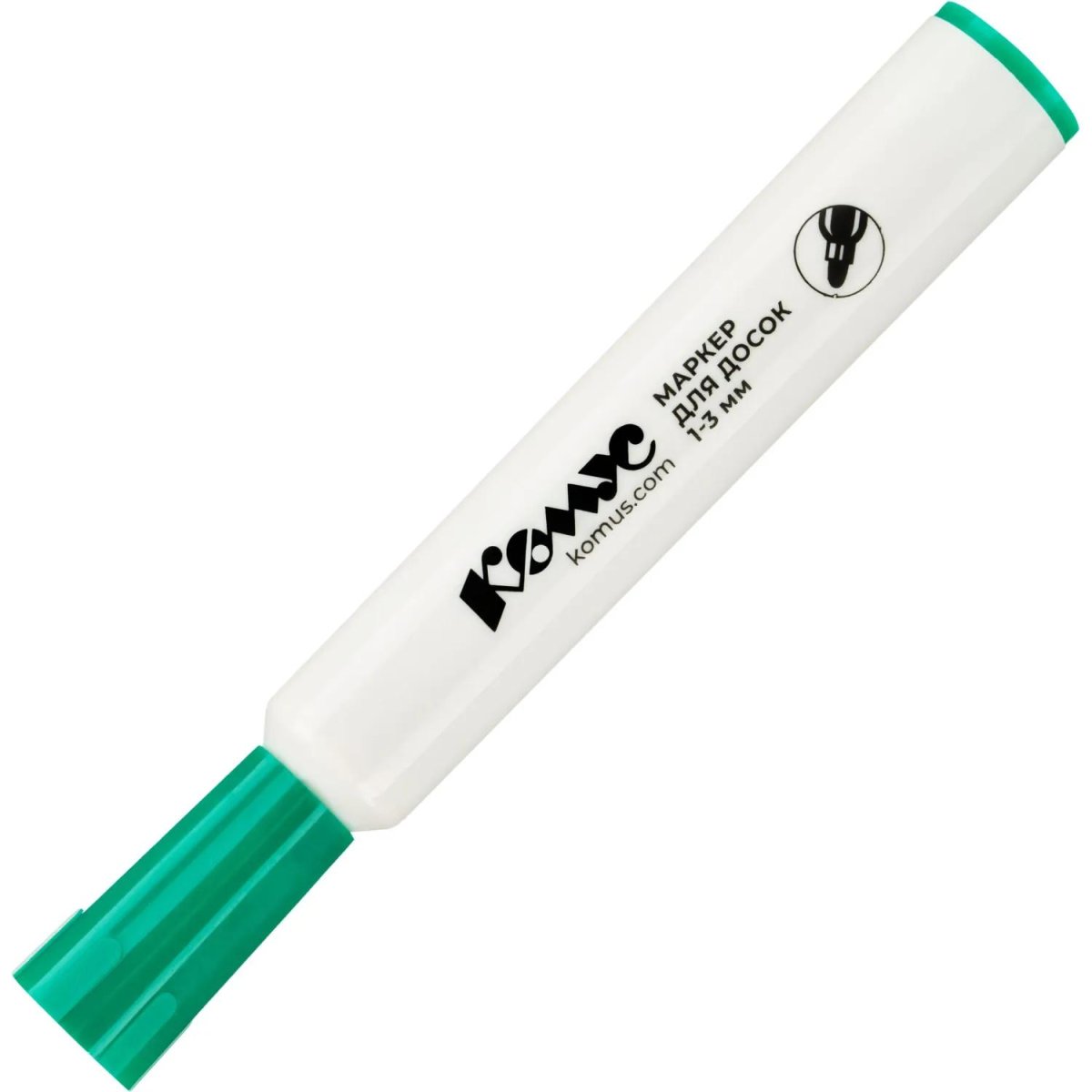 Набор маркеров для белых досок Комус 1-3мм, кругл. наконечник, 4цвета, ПВХ