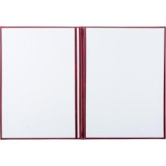 Папка адресная бумвинил, бордо, А4