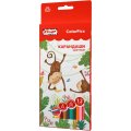 Карандаши цветные 12 цветов Комус Класс ColorPics, трехгранные