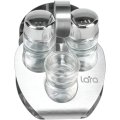 Набор для специй LARA: солонка, перечница, для зубочис.,салфетница(LR08-02)