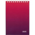 Блокнот А6 60л Attache Градиент Малиновый клетка, 65г, греб, УФ-лак