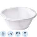 Миска одноразовая 600мл, белая, ПП, 50 шт/уп