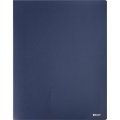 Скоросшиватель пластиковый с пруж.мех.Комус синий