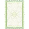 Сертификат-бумага А4  Attache зелен рамка с узором с водян знаками, 50шт/уп