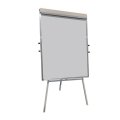 Флипчарт магнитно-маркерный Комус 100х70см на треноге регул.высота серый