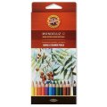 Карандаши акварельные KOH-I-NOOR MONDELUZ 12 цветов, шестигр, 3716/12