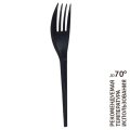 Вилка одноразовая столовая 165мм, ПС, черная, 4000шт/кор 