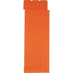 Закладки самоклеящиеся для книг, прямые, набор 6 шт,300мкм, оранж, 2921-111